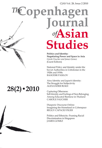					View Vol. 28 No. 2 (2010): Politics and Identity: Negotiating Power and Space in Asia
				